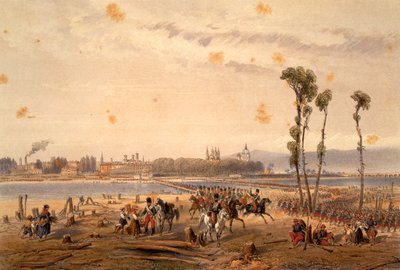 I francesi attraversano il Sesia a Vercelli nel 1859 da Carlo Bossoli