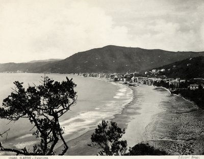 Tratto di spiaggia ad Alassio, c.1890 da Carlo Brogi