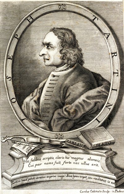 Ritratto del violinista e compositore Giuseppe Tartini da Carlo Calcinotto