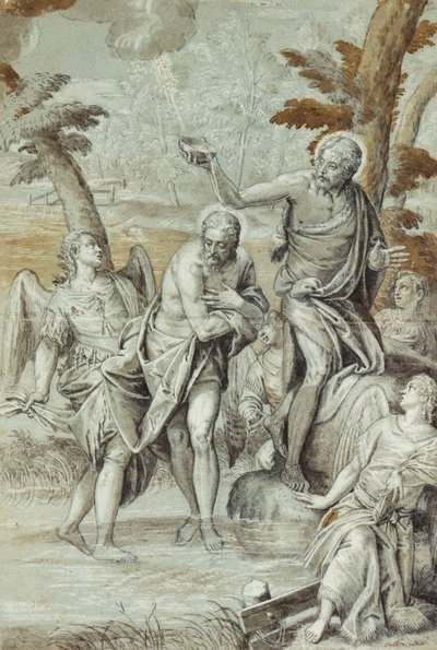 Il battesimo di Cristo da Carlo Caliari