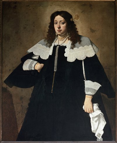 Ritratto di una signora con un fazzoletto bianco da Carlo Ceresa