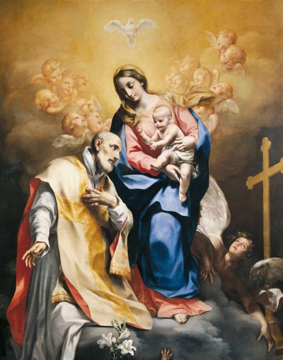 San Filippo Neri con la Vergine e il Bambino da Carlo Cignani