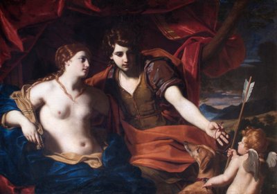 Venere e Adone, dopo il 1650 da Carlo Cignani