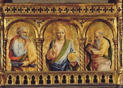 Cristo con San Pietro e San Paolo (dettaglio) da Carlo Crivelli