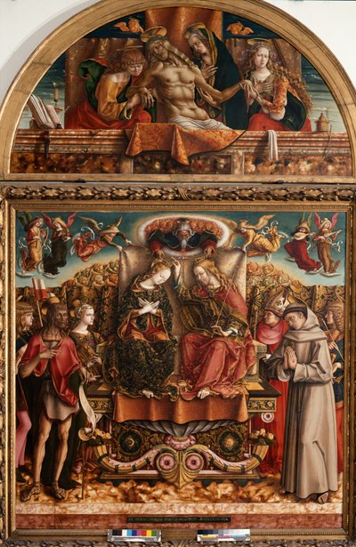 Incoronazione della Vergine con la Santissima Trinità e Santi da Carlo Crivelli