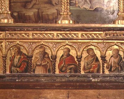 Cinque apostoli, dalla predella del polittico di San Martino da Carlo Crivelli