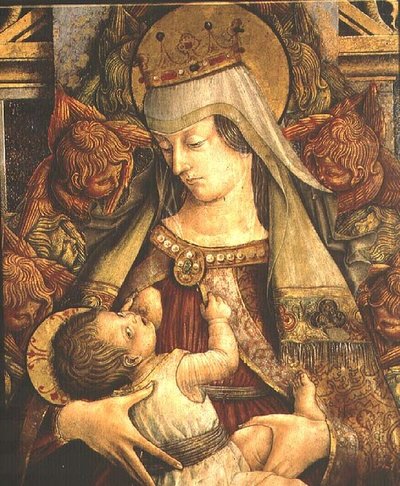 Madonna che allatta il Bambino (dettaglio) da Carlo Crivelli