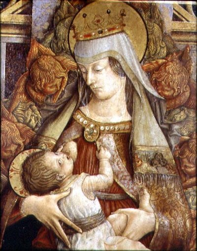 Madonna che allatta il Bambino Gesù da Carlo Crivelli
