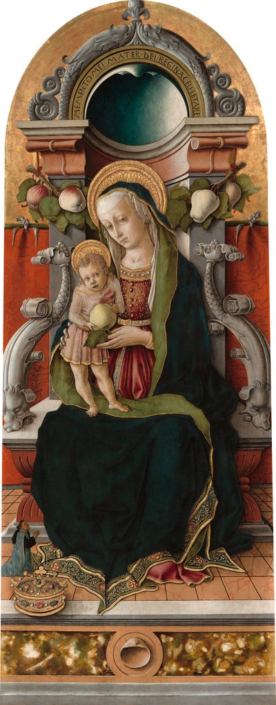 Madonna col Bambino in trono con donatore da Carlo Crivelli