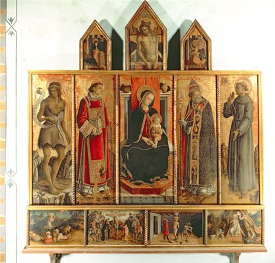 Madonna col Bambino e santi, polittico, 1468 da Carlo Crivelli