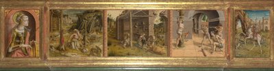 Predella della Madonna della Rondine, dopo il 1490 da Carlo Crivelli
