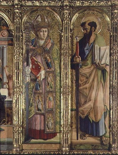 San Emidio e San Paolo (dettaglio) da Carlo Crivelli