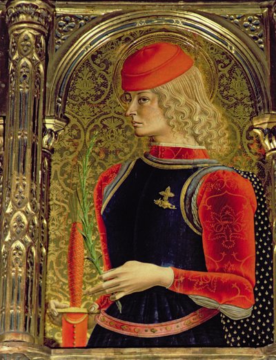 San Giorgio, dettaglio del polittico di Sant