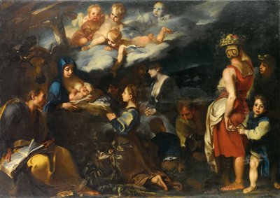 Adorazione del Bambino con San Luca, c.1700 da Carlo Donelli