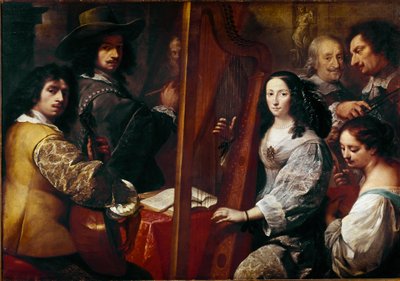 La famiglia del pittore Dipinto di Carlo Francesco Nuvolone (ca. 1609-1662) XVII secolo da Carlo Francesco Nuvolone