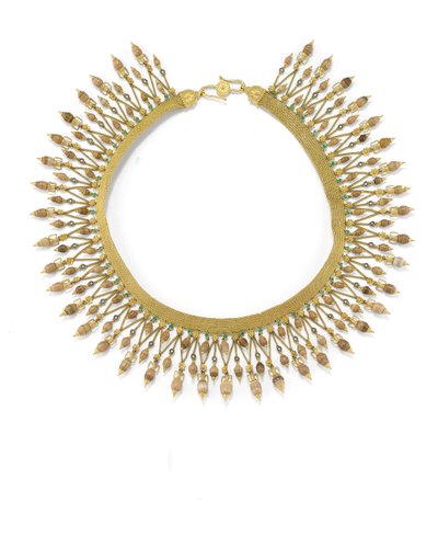 Collana (oro, smalto e perle di grotta) da Carlo Giuliano