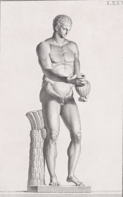 Statua di un atleta maschio, 1734 da Carlo Gregori