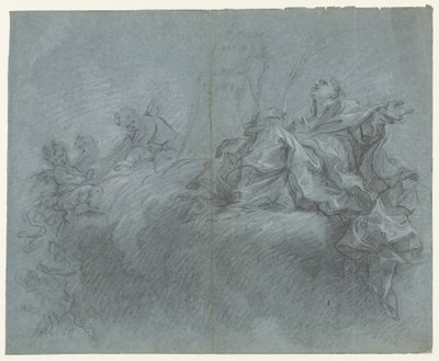 Madonna con angeli tra le nuvole da Carlo Innocenzo Carlone (possibly)