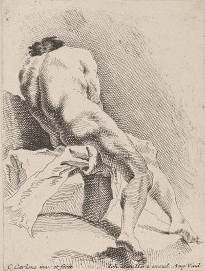 Studio accademico, visto da dietro, 1725-75 da Carlo Innocenzo Carloni