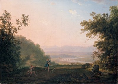 Paesaggio arcadico con Adone che si congeda da Venere da Carlo Labruzzi