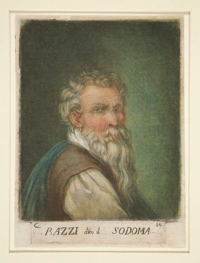 (Ritratto di) G. A. Bazzi, detto Il Sodoma da Carlo Lasinio