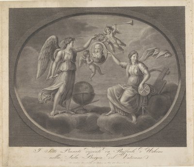 Allegoria su Galileo Galilei (Sette Pianeti dipinti da Raffaele d