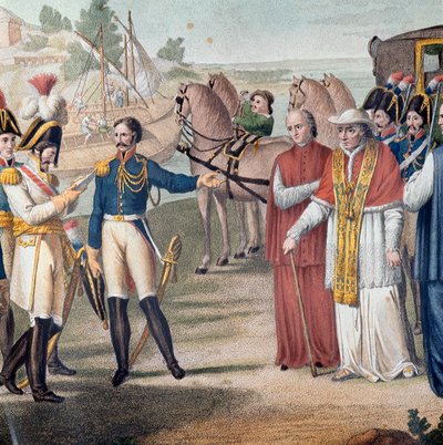 Papa Pio VII (1742-1823) fu arrestato al suo ritorno in Italia dall