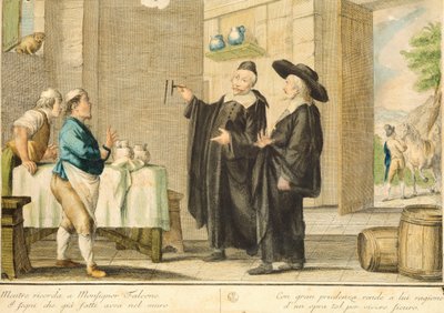 Prete Arlotto, di Carlo Lasinio (1759-1838), incisione colorata da Carlo Lasinio
