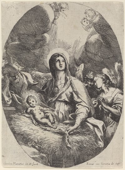 La Sacra Famiglia con angeli da Carlo Maratta