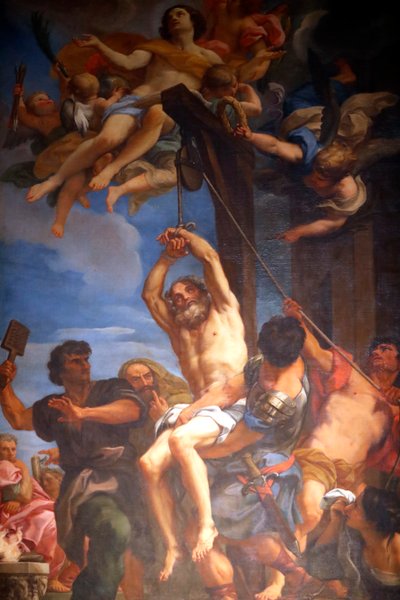 San Biagio di Sebaste è venerato come santo e martire cristiano. Dipinto. Genova. Italia. da Carlo Maratta or Maratti