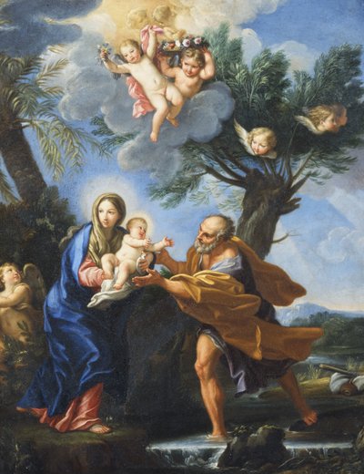 Fuga in Egitto da Carlo Maratta or Maratti