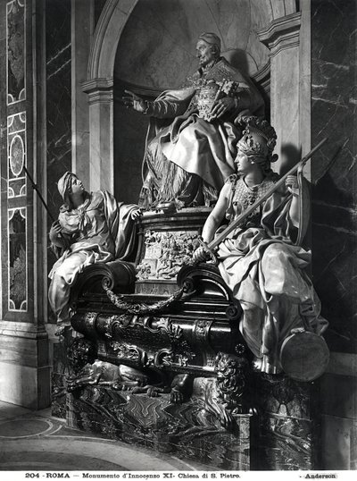 Monumento a Papa Innocenzo XI, c.1697 (marmo) da Carlo Maratta or Maratti