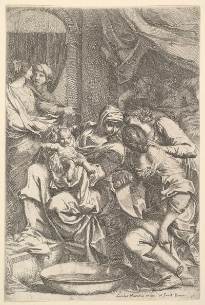 La nascita della Vergine da Carlo Maratta or Maratti