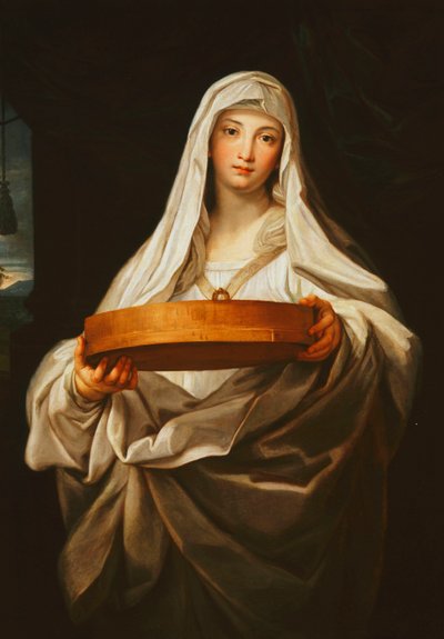 La Vestale Tuccia, c.1760s da Carlo Maratta or Maratti