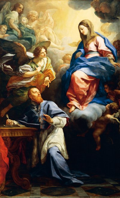 Vergine con Bambino che appare a San Francesco di Sales da Carlo Maratta or Maratti