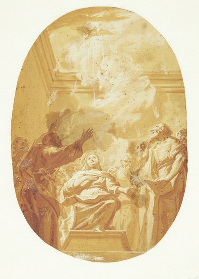 Pentecoste. Lo Spirito Santo si riversa sugli apostoli da Carlo Maratti