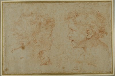 Studi della testa e della mano sinistra di un putto da Carlo Maratti