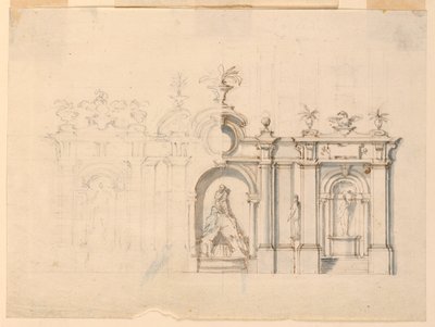 Colonnato con Fontana da Carlo Marchionni