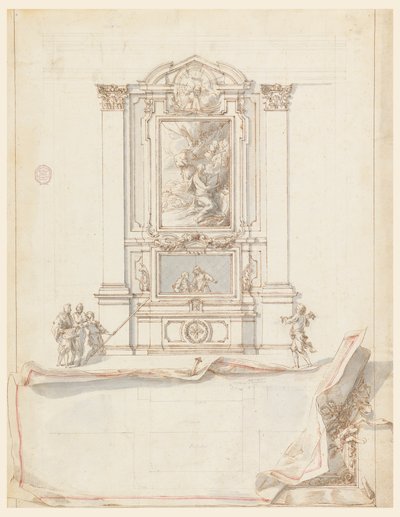 Progetto per un altare da Carlo Marchionni