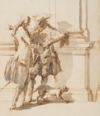 Progetto per il portale nord, Grand Gallery, Villa Albani, Roma, Italia da Carlo Marchionni