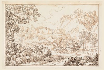 Disegno, Un paesaggio, 1770-86 da Carlo Marchionni