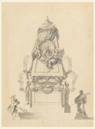 Disegno, Catafalco per un re, 1765 ca. da Carlo Marchionni