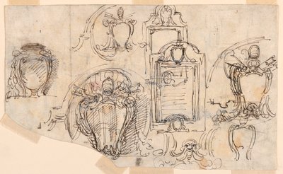 Disegno, schizzi, 1740-58 da Carlo Marchionni