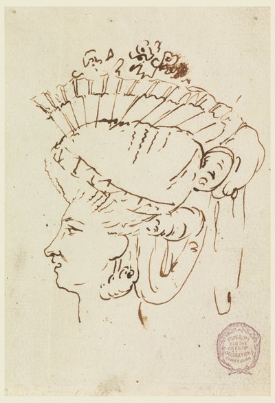 Testa di donna con cappello da Carlo Marchionni