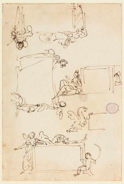 Schizzi per una tavoletta da Carlo Marchionni