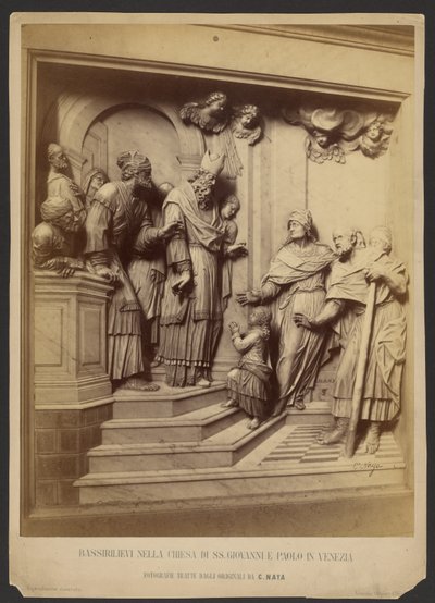 Bassorilievo dalla chiesa dei Santi Giovanni e Paolo a Venezia da Carlo Naya