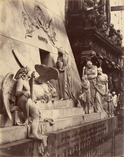Monumento a Canova, Chiesa dei Frari, Venezia da Carlo Naya