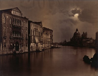 [Vista notturna del Canal Grande, Venezia], ca. 1875 da Carlo Naya