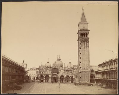 Basilica di San Marco con campanile, Venezia da Carlo Naya