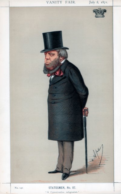Un religioso conservatore, 1871 da Carlo Pellegrini